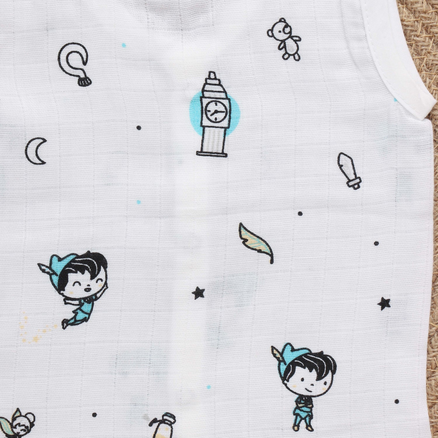 Organic Muslin Baby Jabla with Cute Designs – Ideal for Sensitive Skin Boon Babies