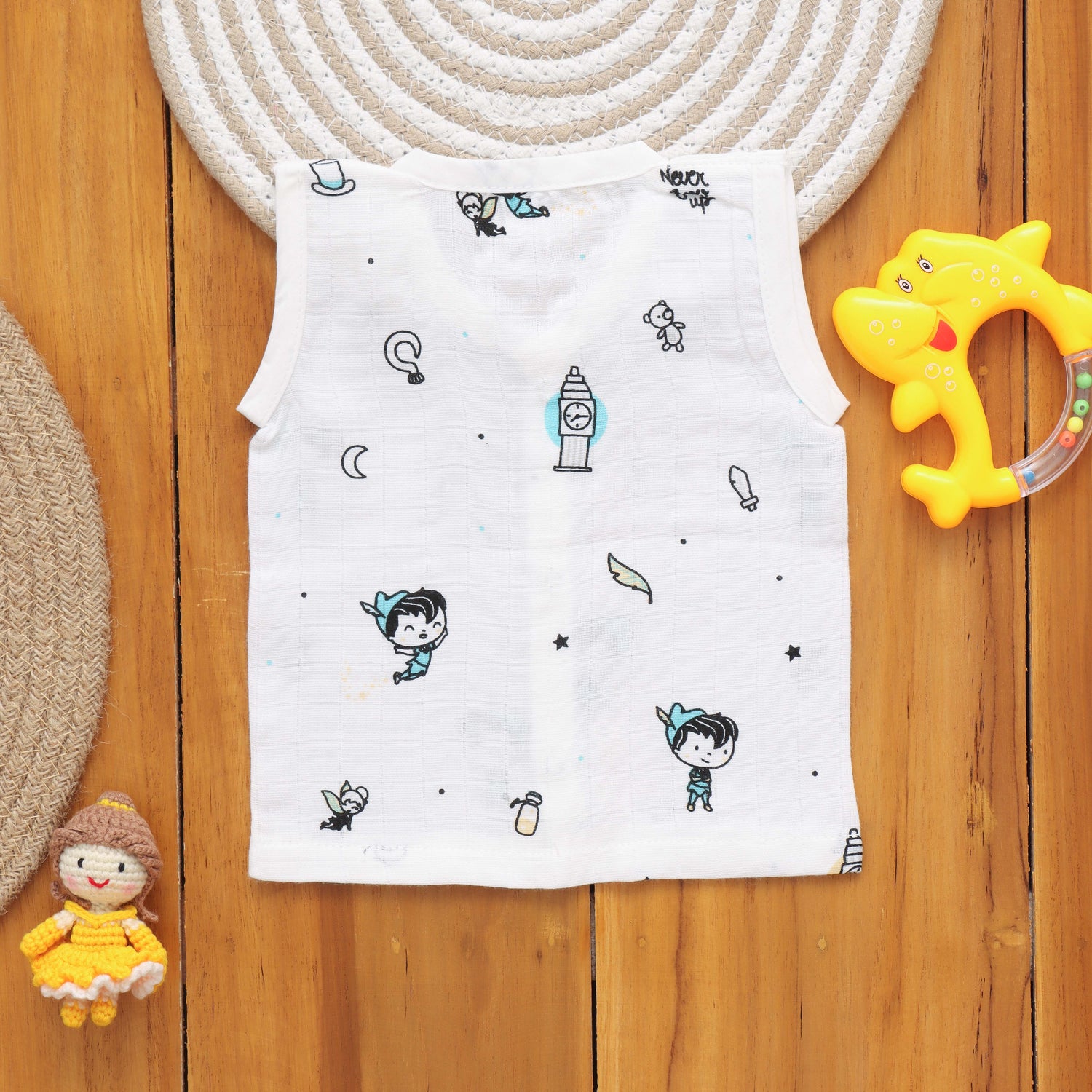 Organic Muslin Baby Jabla with Cute Designs – Ideal for Sensitive Skin Boon Babies