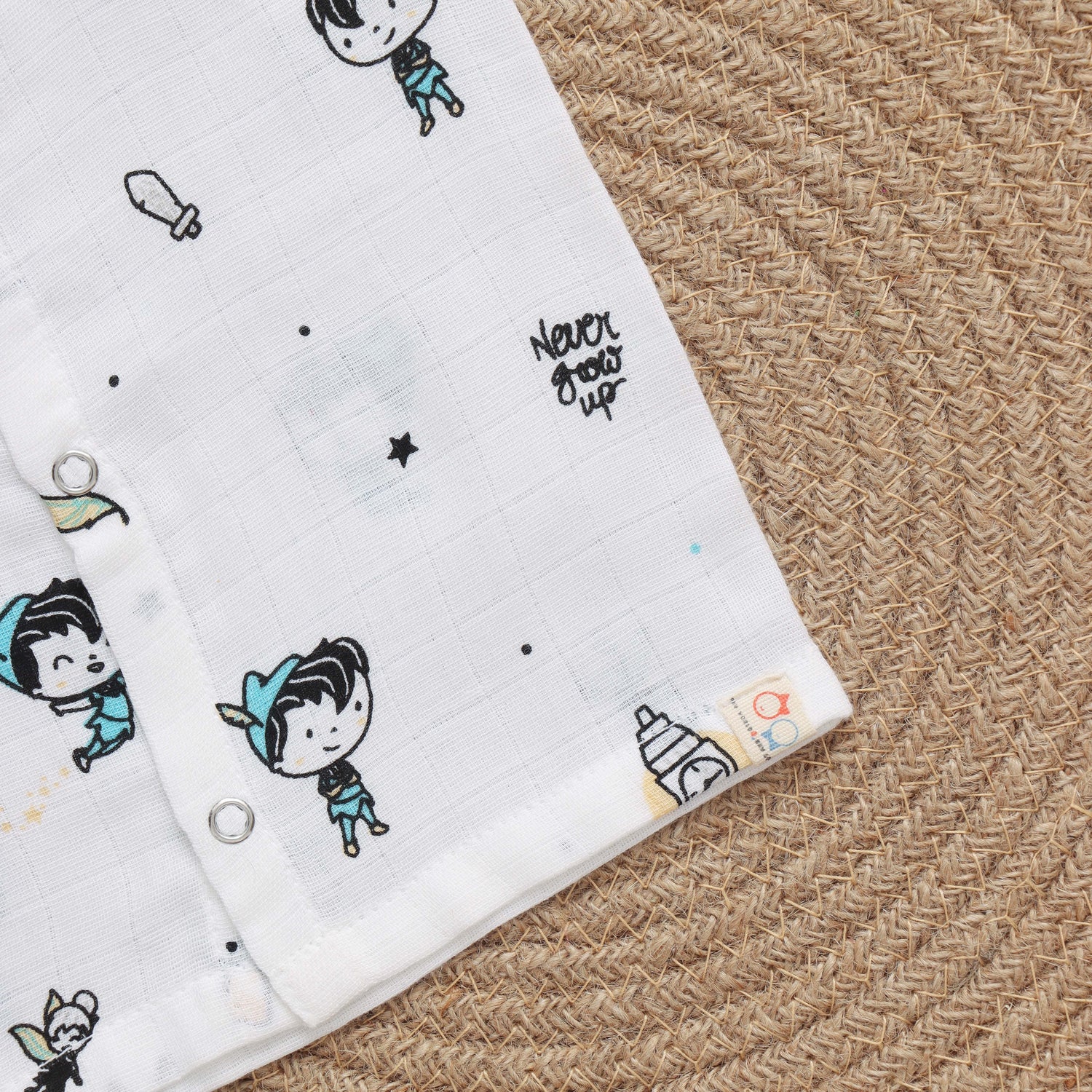 Organic Muslin Baby Jabla with Cute Designs – Ideal for Sensitive Skin Boon Babies