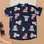 Boys Playful Cat Holiday Shirt - Fun and Festive! Boon Babies