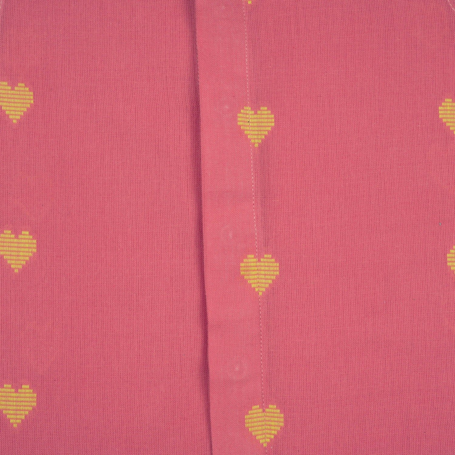 Boys Casual Heart Print Shirt – Pink & Yellow