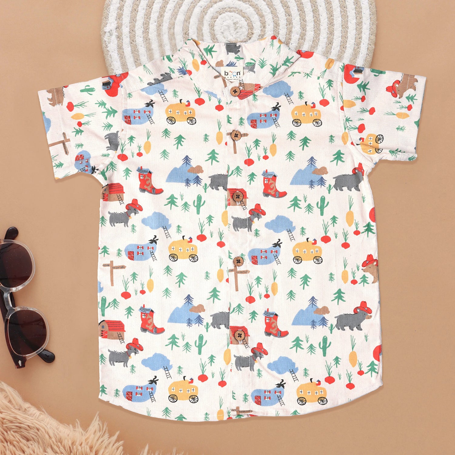 Kids Printed Shirt - Adventure Themed Delight Boon Babies
