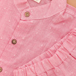 Playtime Cute: Boys Pink Shirt With Shorts Combo Boon Babies