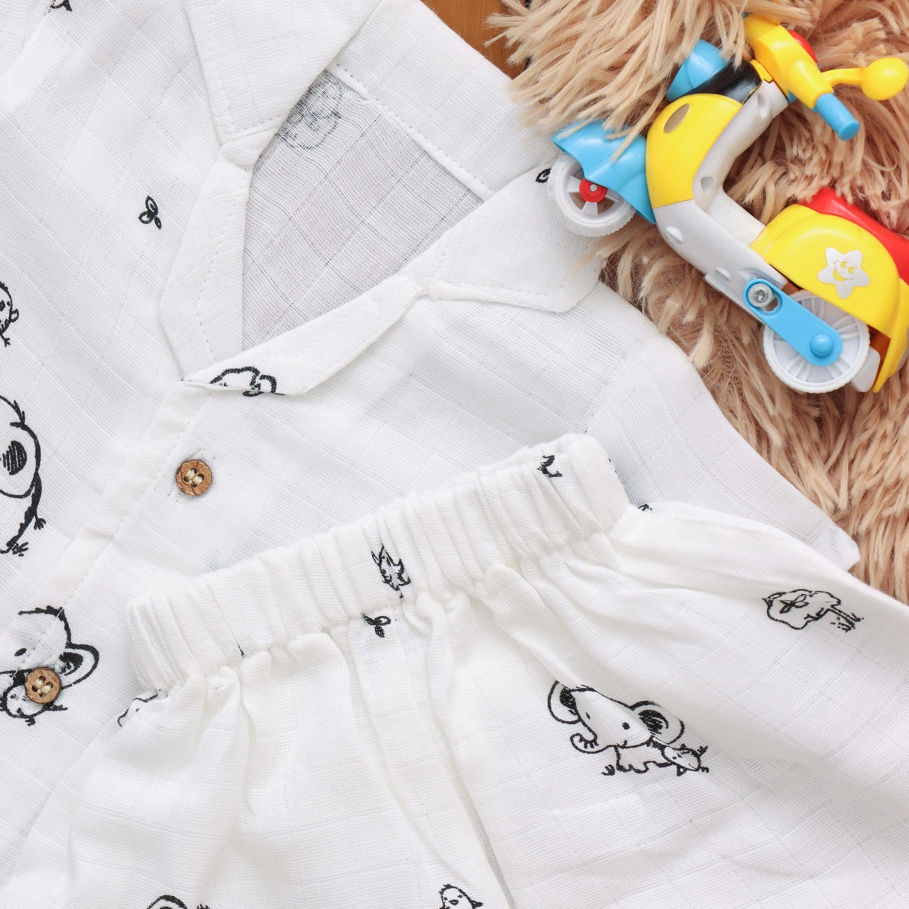 Playtime Set: Cute Boys Shirt and Shorts Set Boon Babies