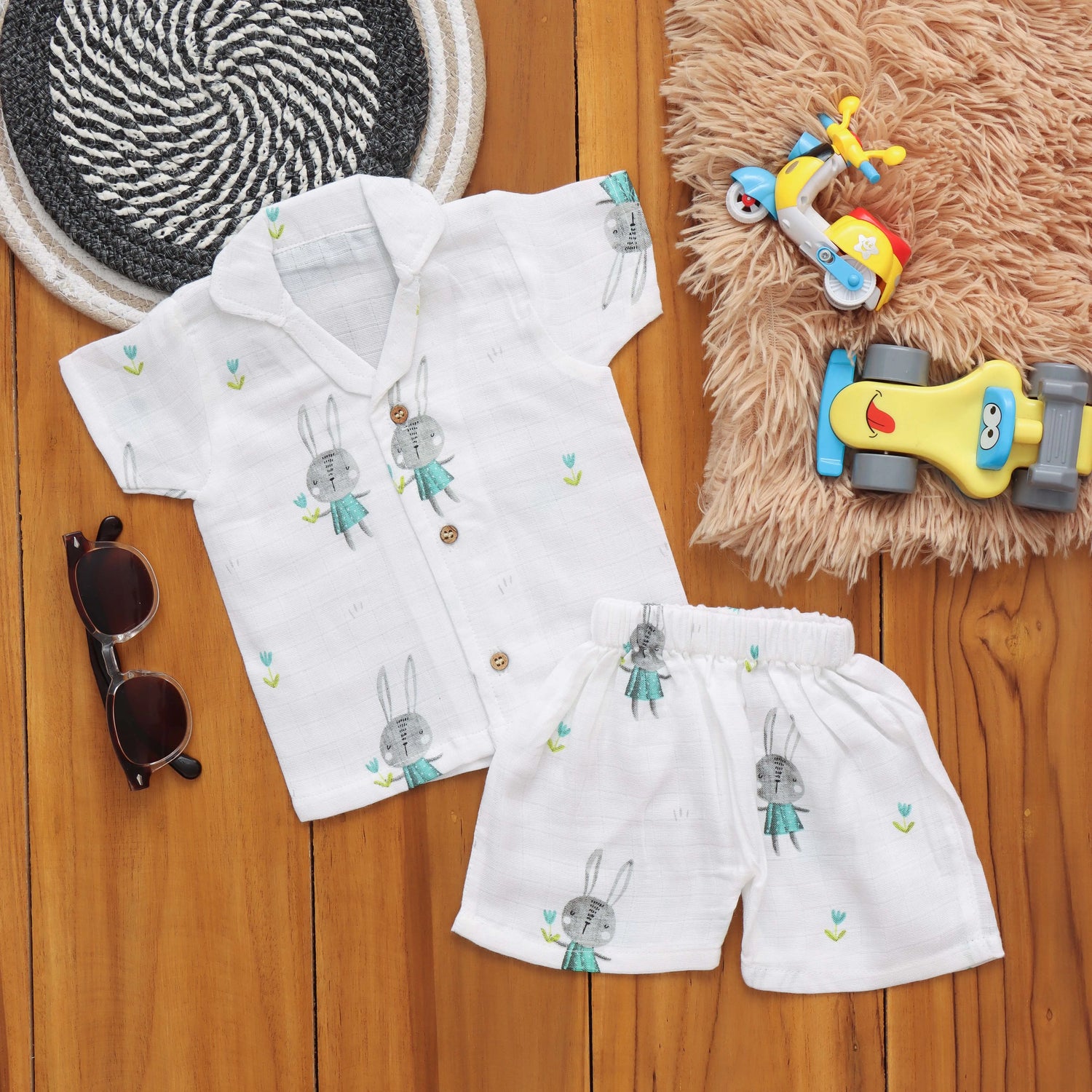 Playtime Set: Cute Boys Shirt and Shorts Set Boon Babies