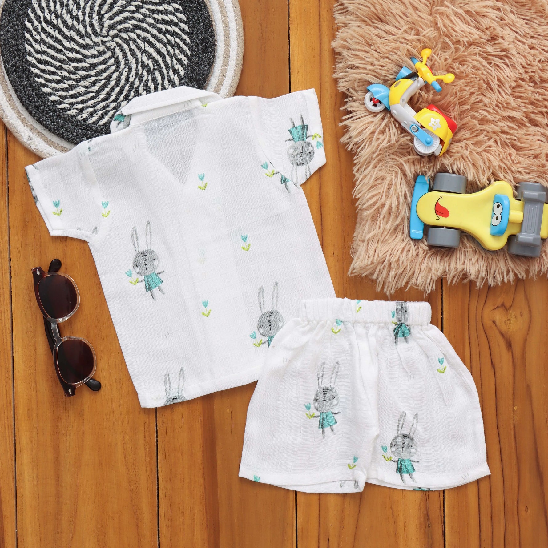 Playtime Set: Cute Boys Shirt and Shorts Set Boon Babies