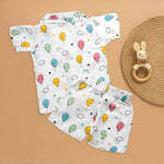 Cartoon Craze: Fun Printed Boys Shirt and Shorts Combo Boon Babies
