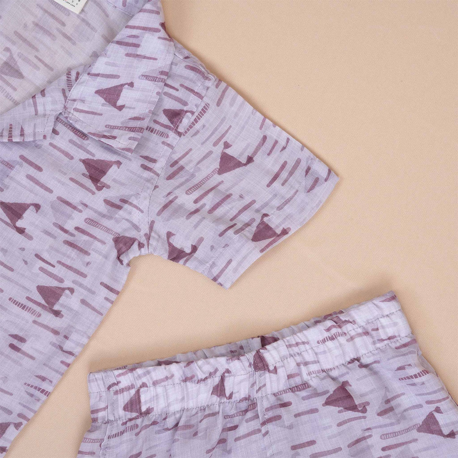 Trendy Boys Co-ord Set – Cotton Shirt & Shorts for Summer Comfort