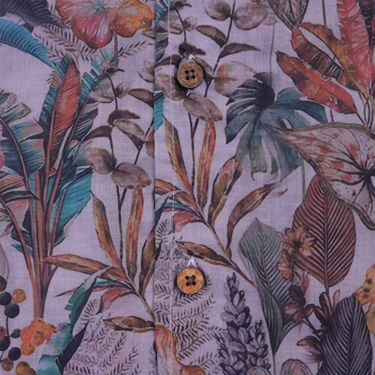 Tropical Print Cotton Boys Shirt Set – Stylish & Breathable