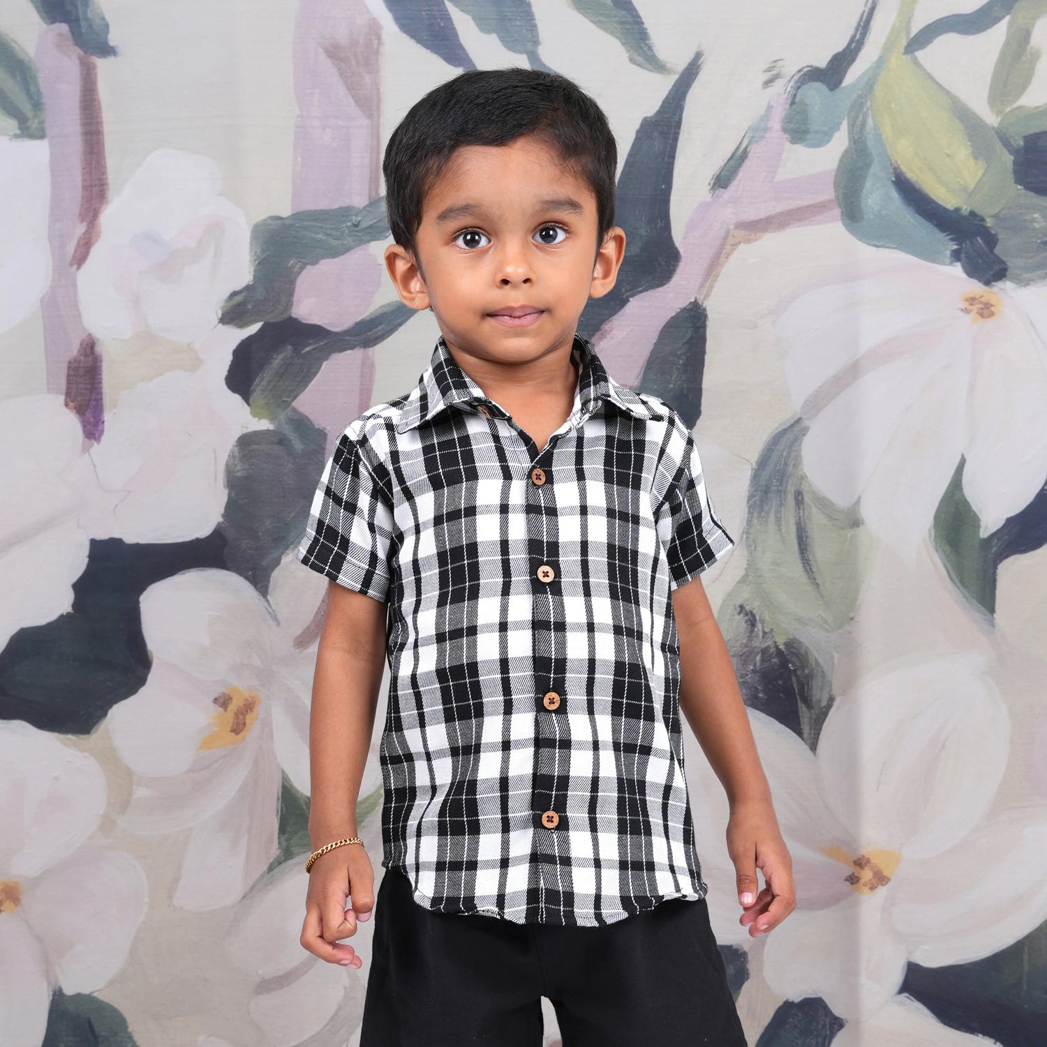 Comfortable and Trendy Boys’ Checkered Cotton Shirt Boon Babies