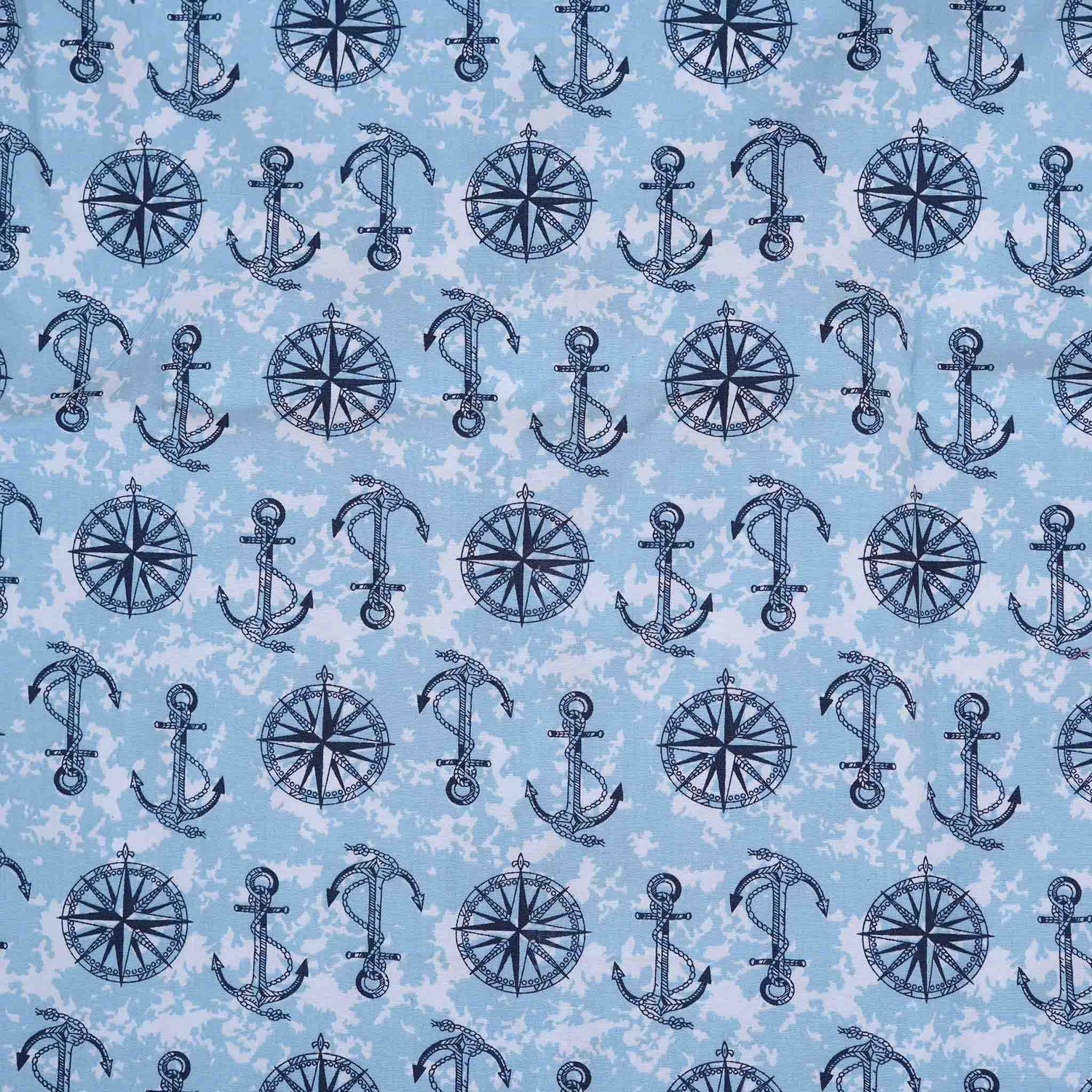 Boys Cotton Anchor & Compass Shirt – Nautical Explorer Style