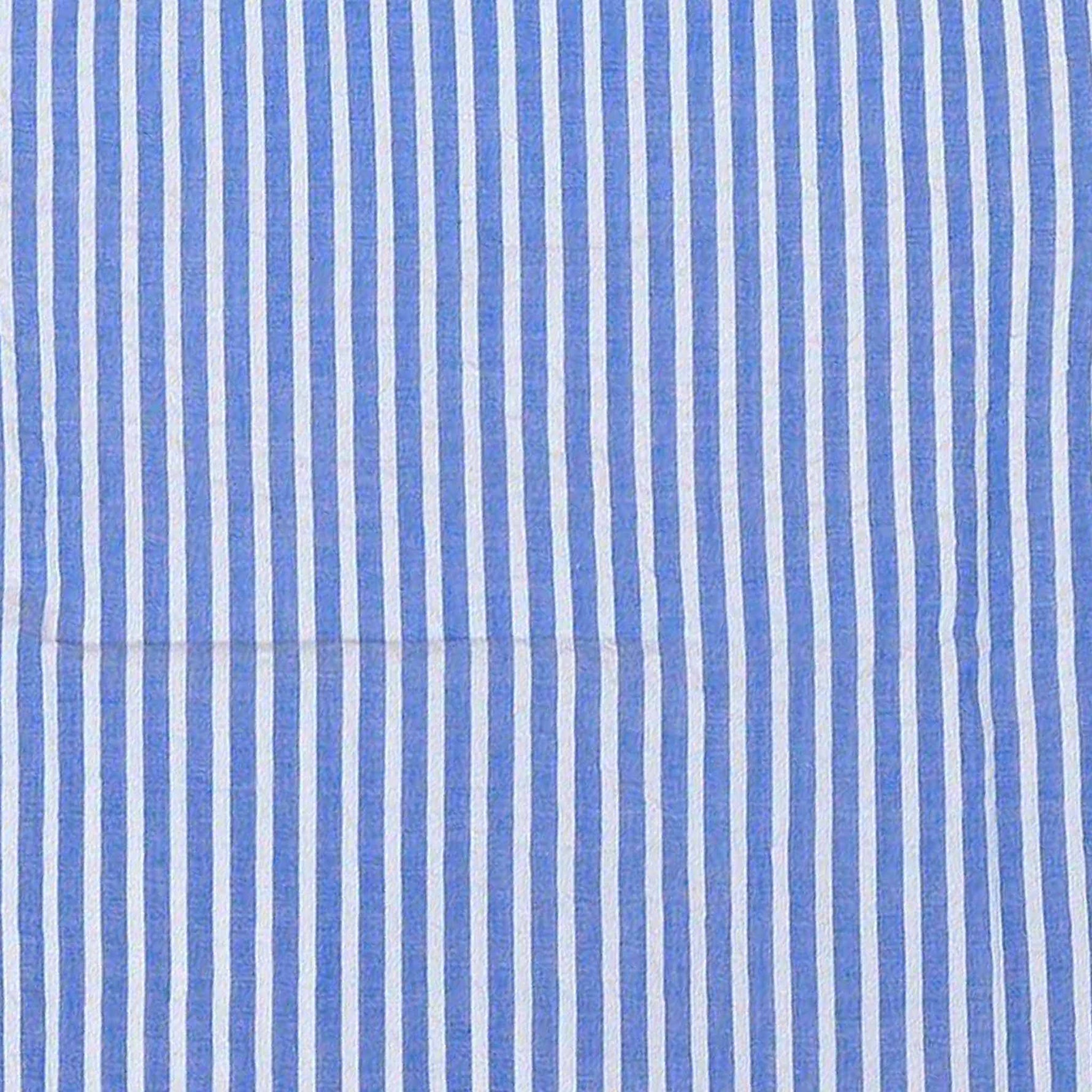 Blue boys cotton shirt with brushstroke pattern and straight collar, by Boon Babies, perfect for casual wear.