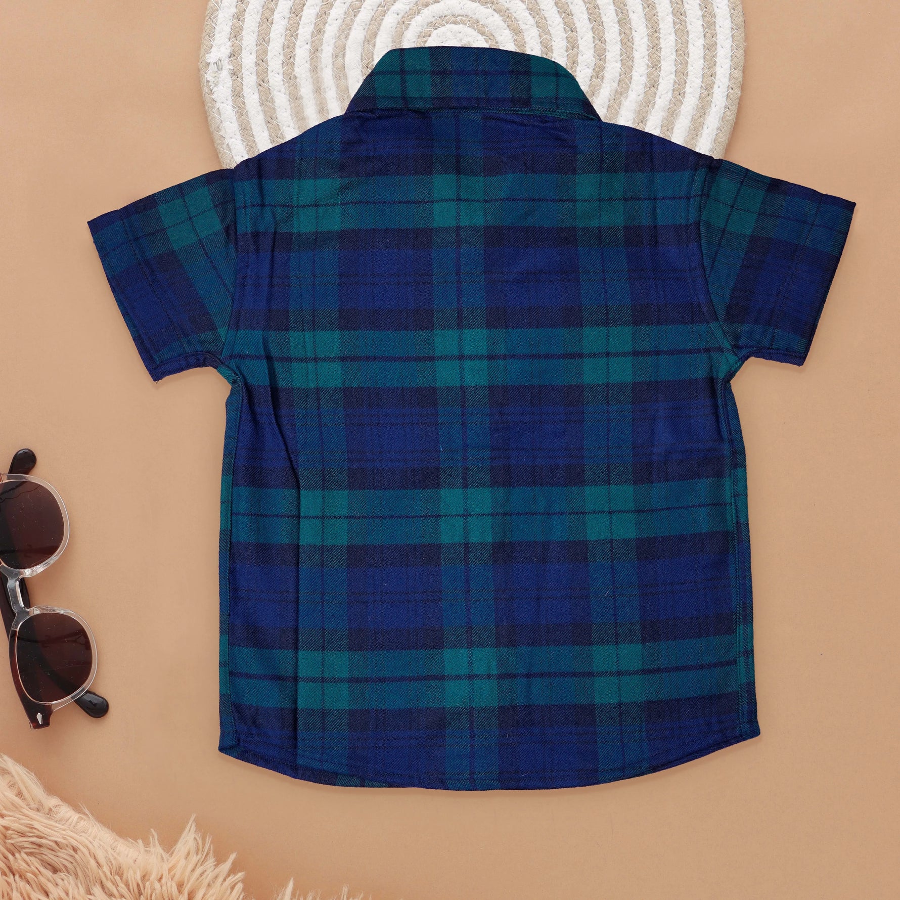 Boys Stylish Checkered Shirt in Bold Colors Boon Babies