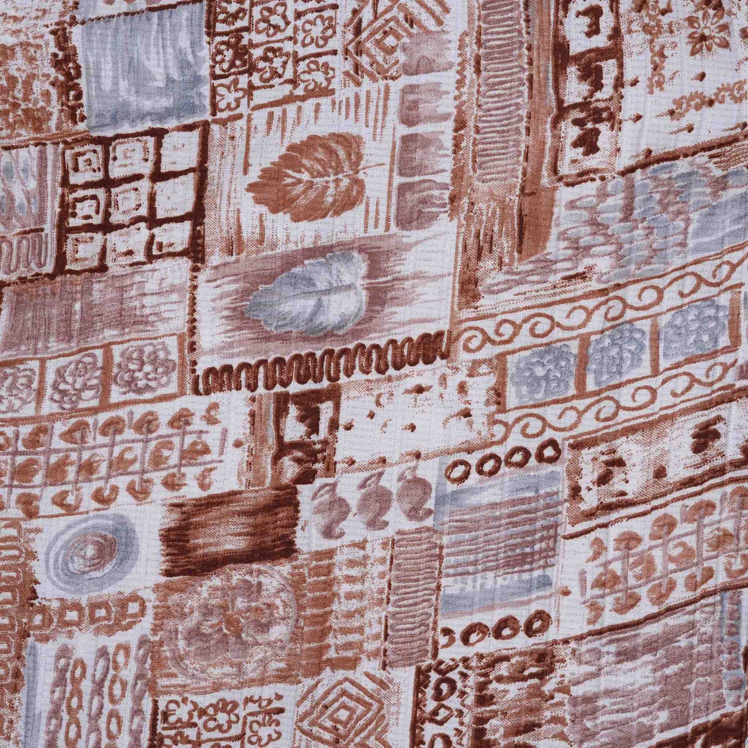 Tribal Printed Cotton Shirt for Boys – Earthy Brown