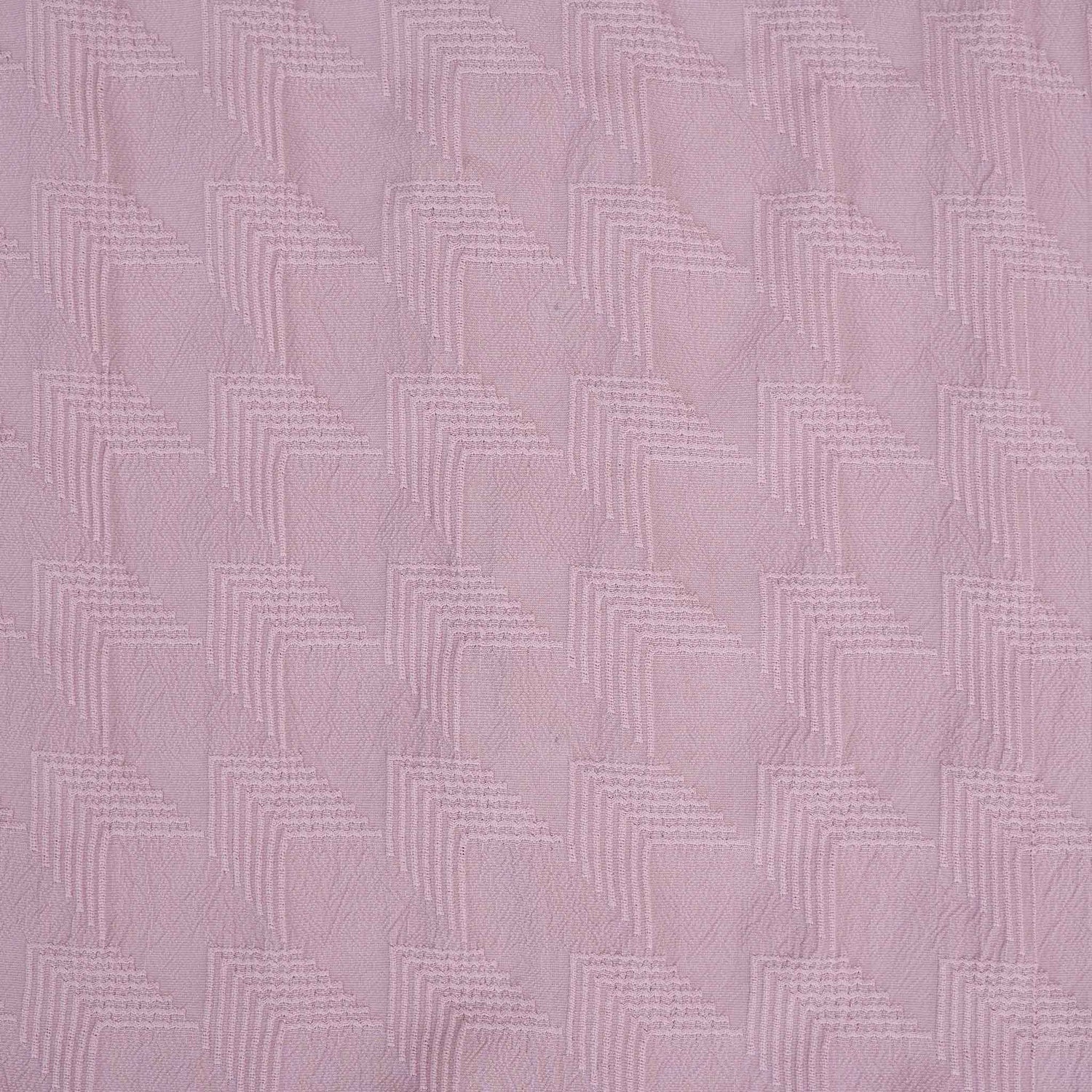 Mauve Textured Boys Printed Shirt with Zig-Zag Chevron Weave