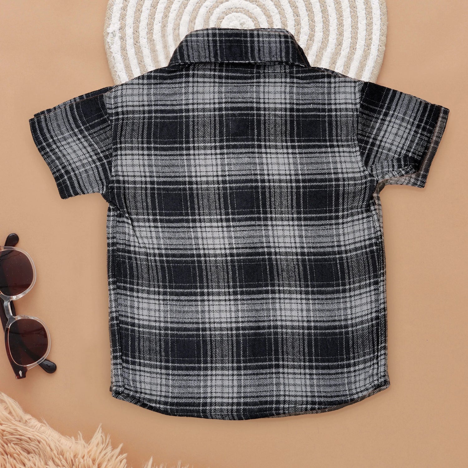 Boys’ Smart Checkered Shirt in Modern Fit Boon Babies