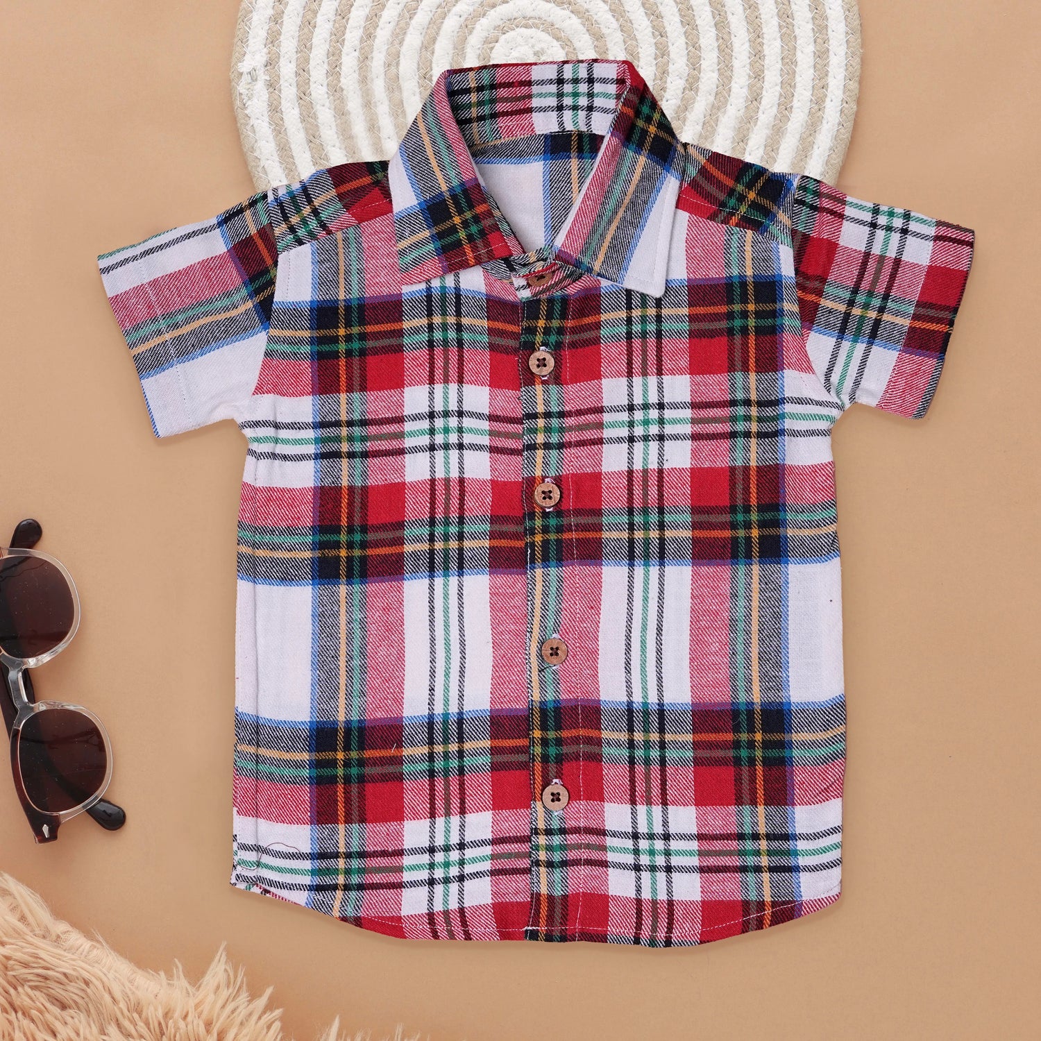 Charming Boys Check Shirt for Casual Outings Boon Babies