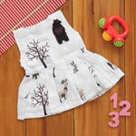 Whimsical Animal Printed Frilled Frock for Babies - Playful Elegance Boon Babies