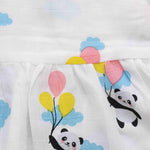 Charming Panda Printed Frilled Frock for Babies - Playful Elegance Boon Babies