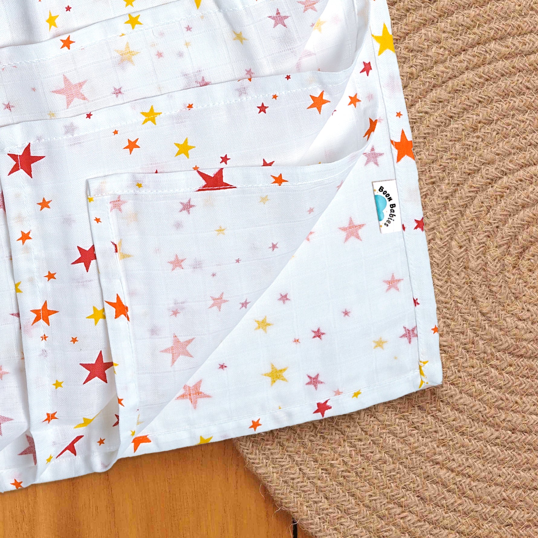 Adorable Muslin Baby Swaddles with Charming Prints Boon Babies