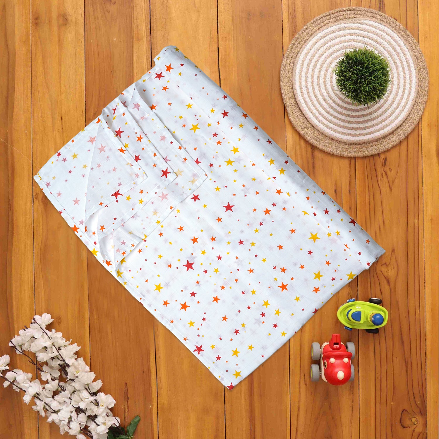 Adorable Muslin Baby Swaddles with Charming Prints Boon Babies