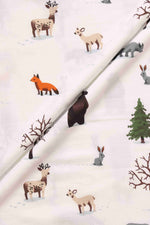 Forest Animals Print Baby Swaddle - Enchanted Comfort Boon Babies