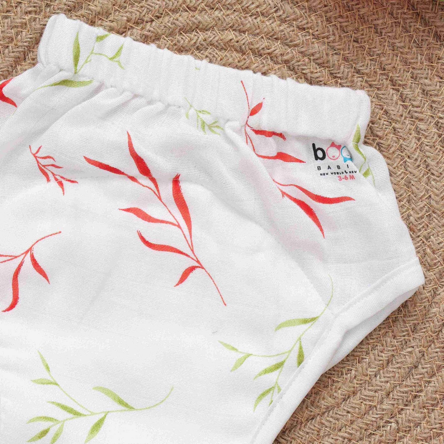 Soft and Secure Printed Muslin Padded Underwear for Babies - Eco-Conscious Choice Boon Babies