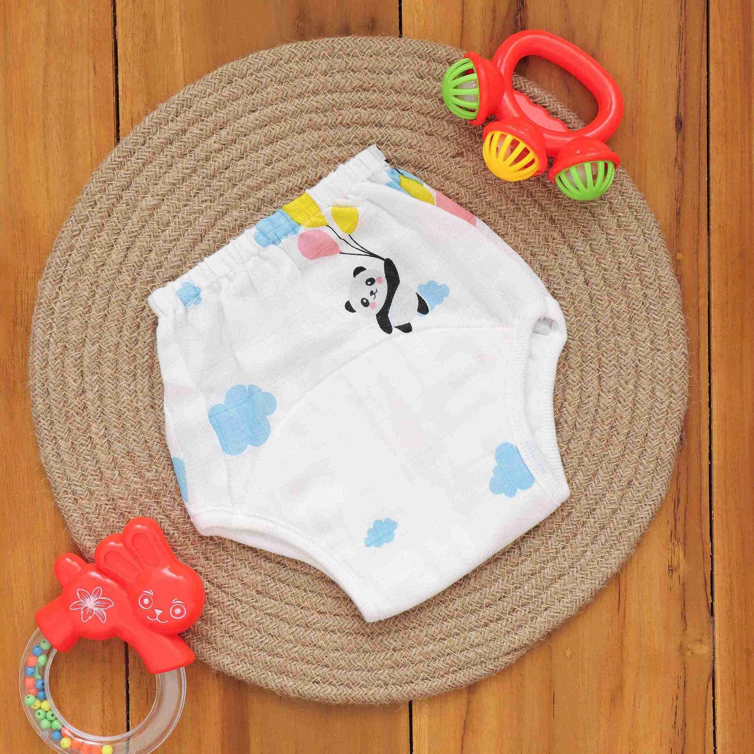 Soft and Secure Printed Muslin Padded Underwear for Babies - Eco-Conscious Choice Boon Babies