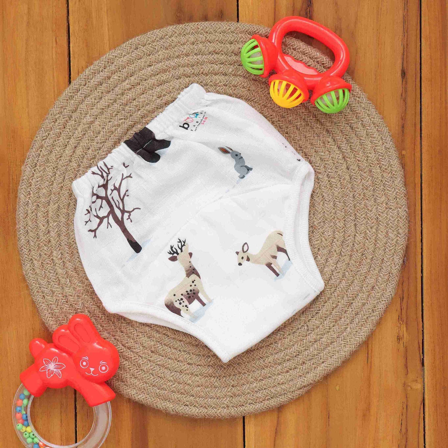 Soft and Secure Printed Muslin Padded Underwear for Babies - Eco-Conscious Choice Boon Babies