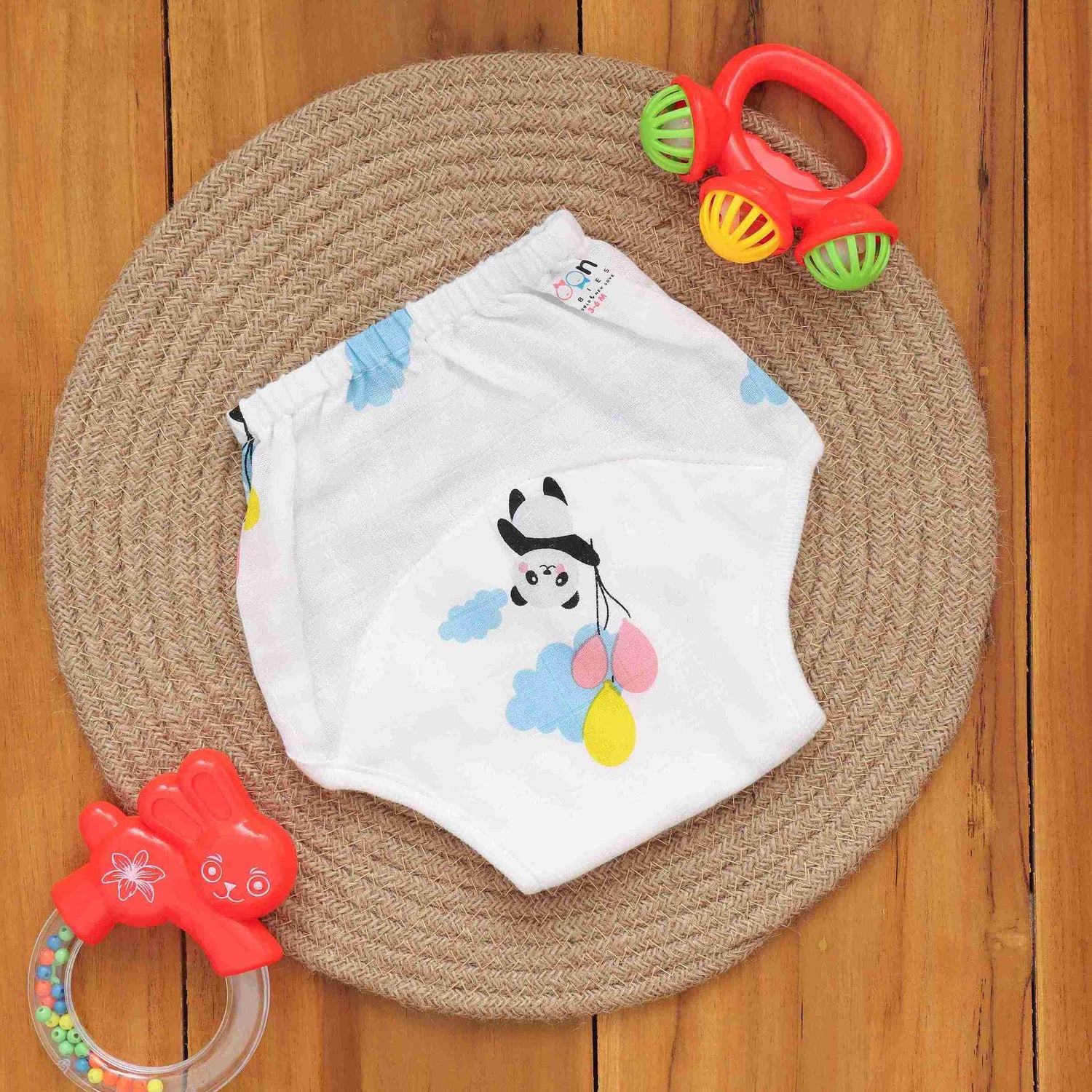 Soft and Secure Printed Muslin Padded Underwear for Babies - Eco-Conscious Choice Boon Babies