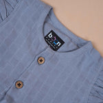 Baby Muslin Frock with Wooden Buttons – Soft & Breathable Boon Babies