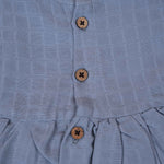 Baby Muslin Frock with Wooden Buttons – Soft & Breathable Boon Babies