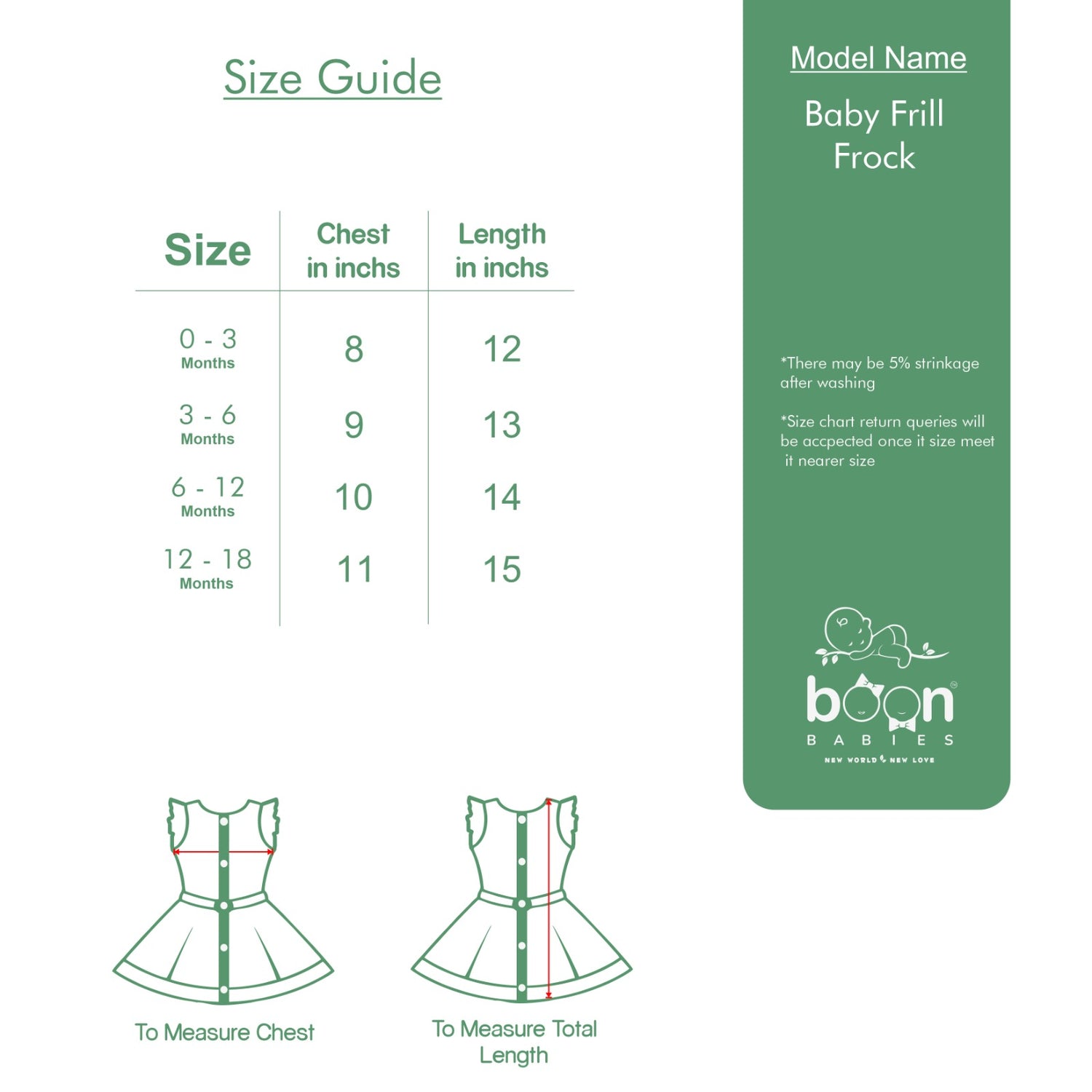 Baby Muslin Frock with Wooden Buttons – Soft & Breathable