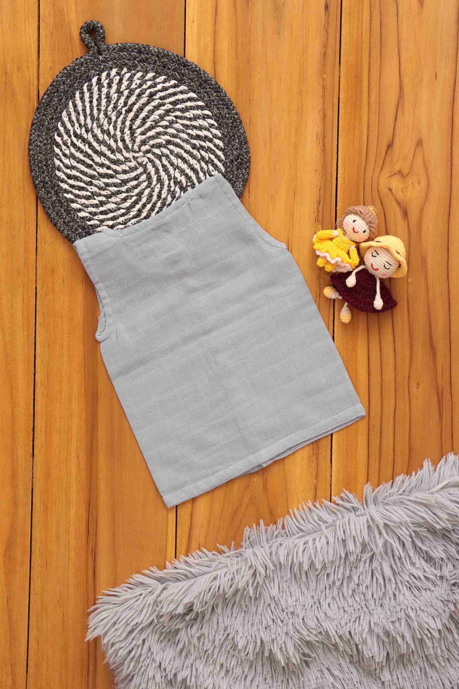 Sophisticated Grey Solid Baby Jabla – Modern Comfort Boon Babies