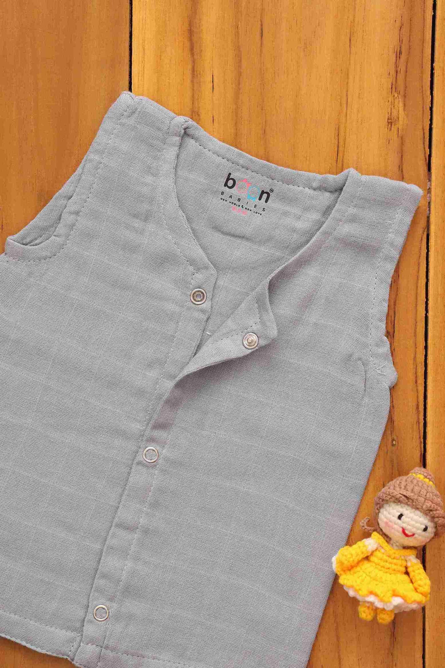 Sophisticated Grey Solid Baby Jabla – Modern Comfort Boon Babies