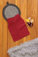 Maroon solid organic muslin Jabla for 0-3 months with snap closure, by Boon Babies, featuring 4-layer breathable fabric.