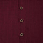 Deep Maroon Muslin Baby Jabla - Soft & Traditional Boon Babies
