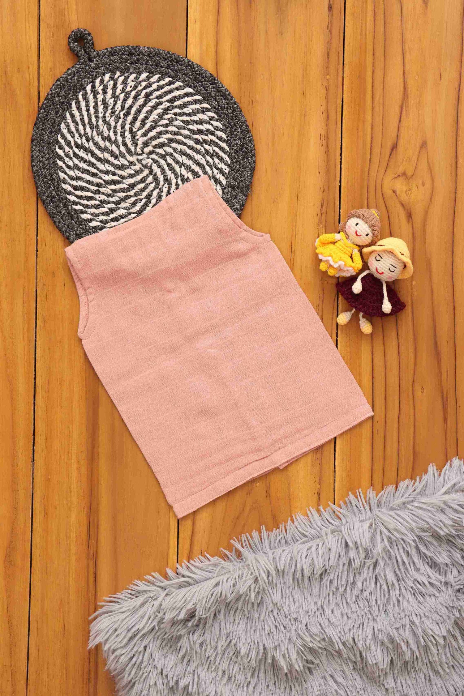 Peach Solid Baby Jabla – Soft and Sweet Boon Babies