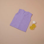 Organic Muslin Baby Jabla - Purple | Checkered Pattern Boon Babies