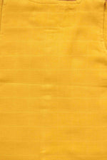 Soft mustard yellow muslin babywear jabla by Boon Babies, 4-layer organic cotton vest for 0-3 months, eco-friendly and comfortable.
