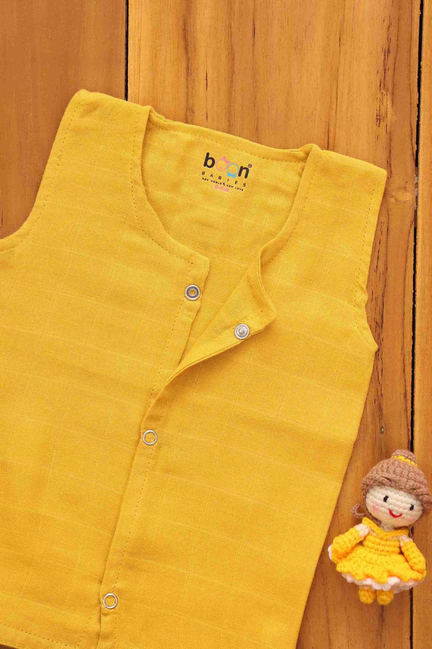 Adorable Solid Colored Muslin Jabla for Babies - Comfortable & Soft Boon Babies