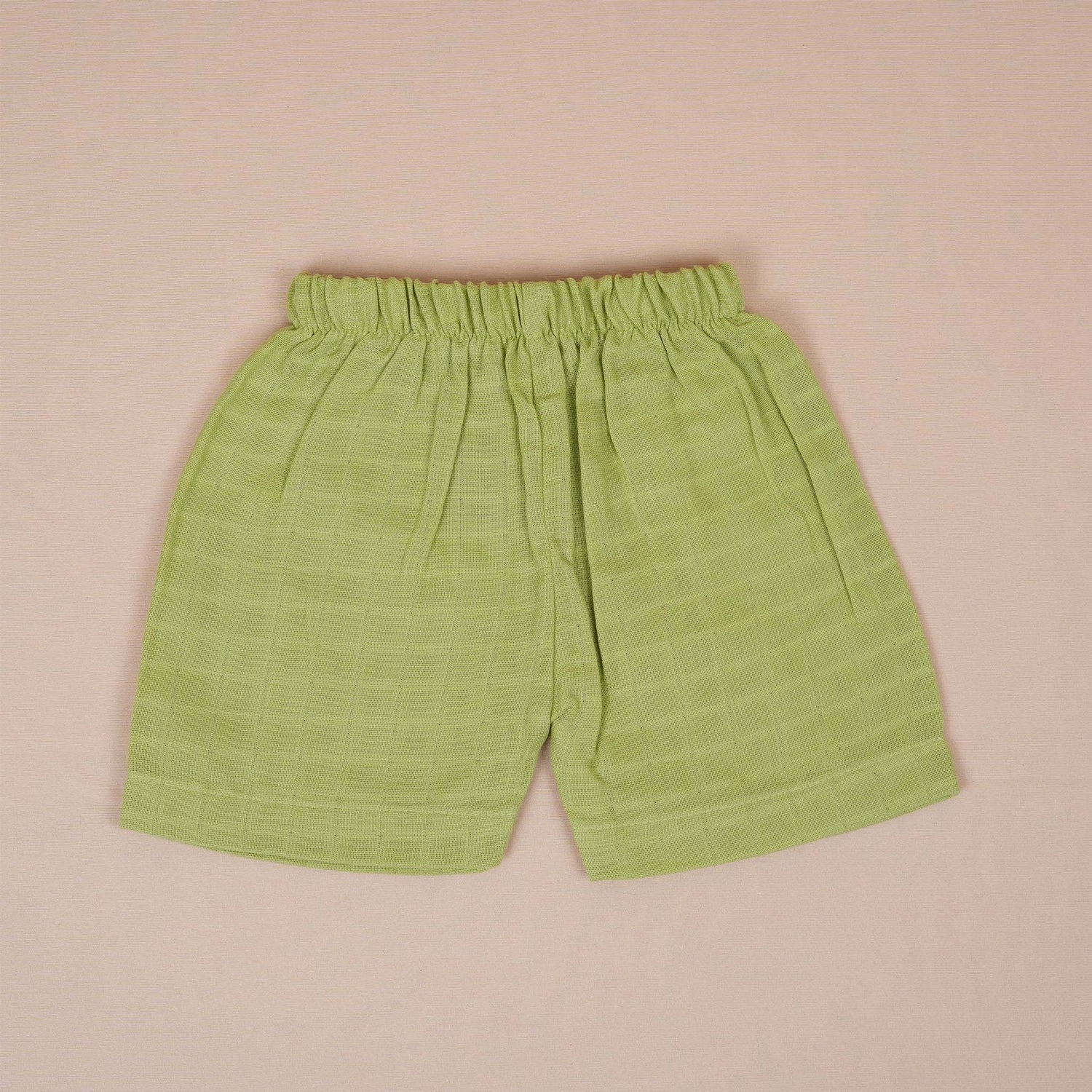 Deep Forest Green Muslin Baby Jabla & Shorts – Classic & Cozy