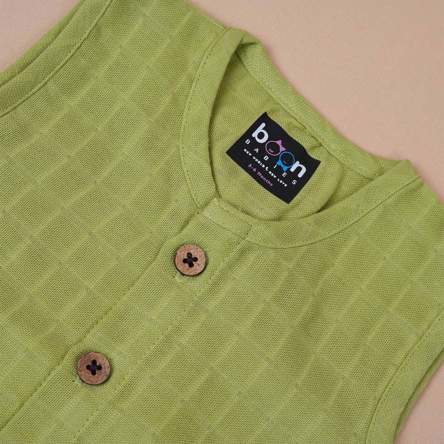 Deep Forest Green Muslin Baby Jabla & Shorts – Classic & Cozy