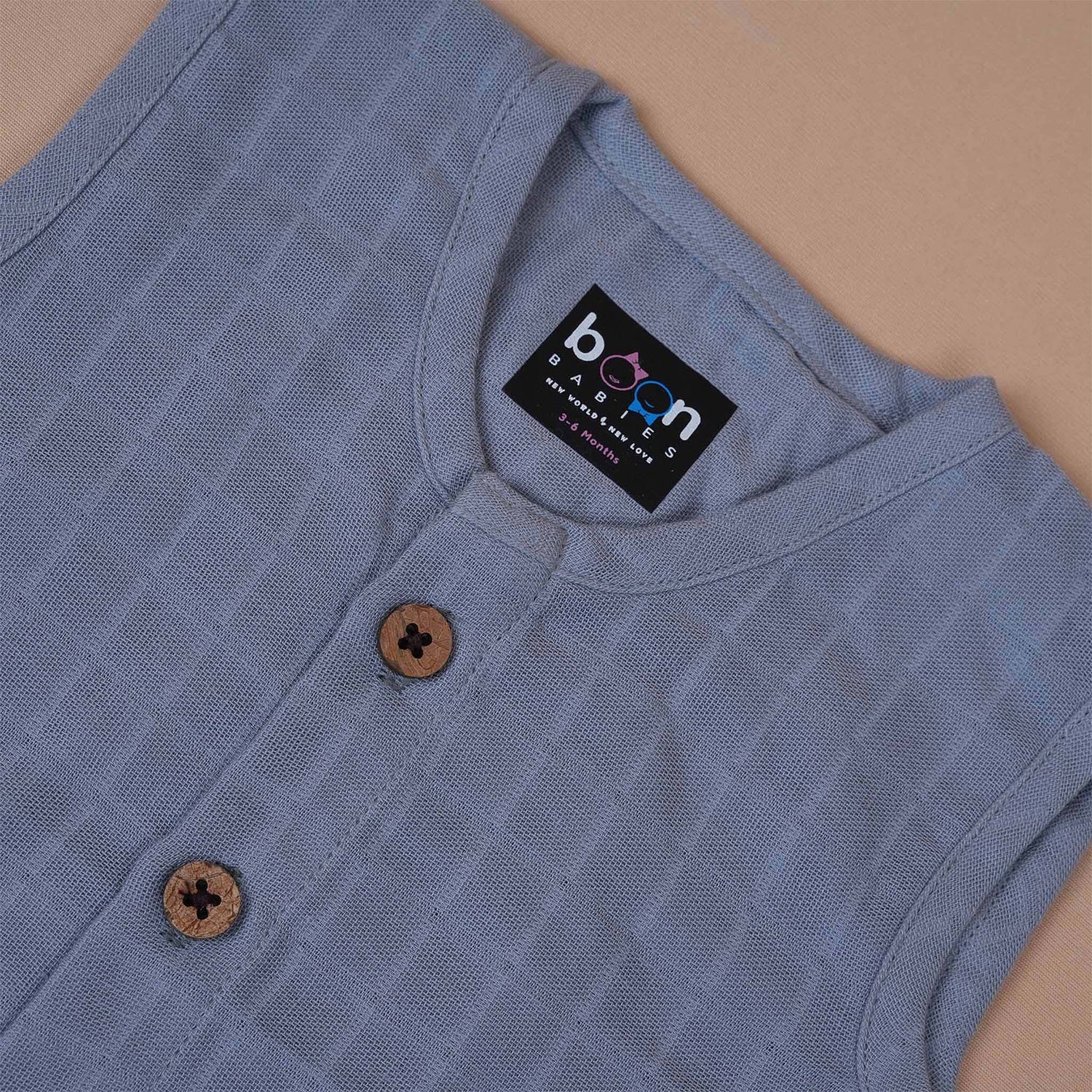 Cool Grey Muslin Baby Jabla & Shorts – Soft & Elegant