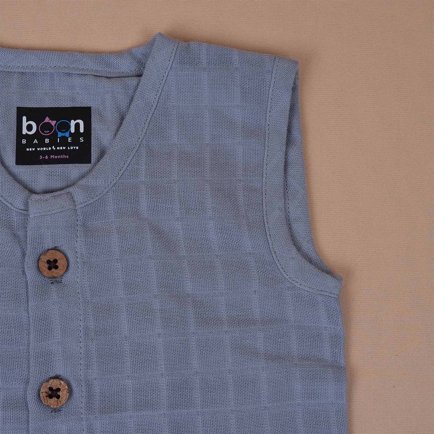 Cool Grey Muslin Baby Jabla & Shorts – Soft & Elegant Boon Babies