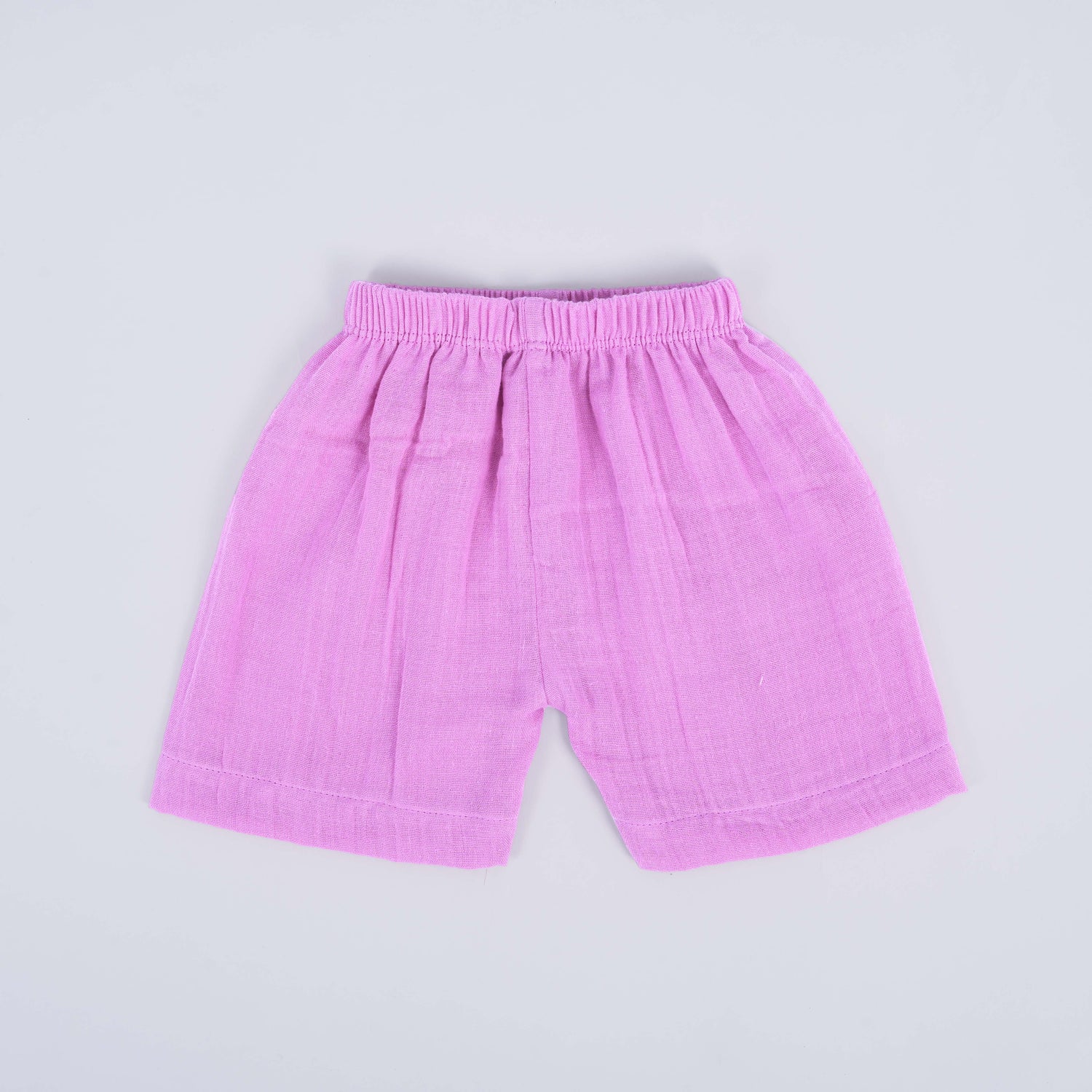Lilac Crinkled Muslin Jabla and Shorts Set – Soft & Dreamy Babywear