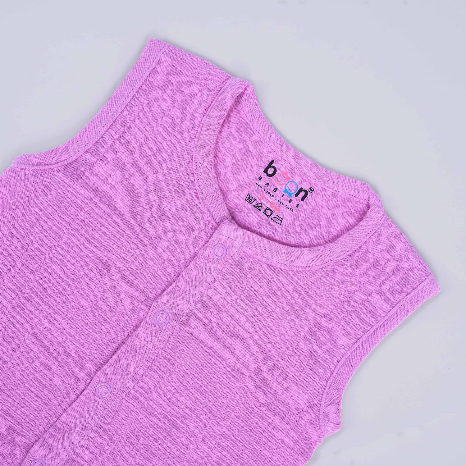 Lilac Crinkled Muslin Jabla and Shorts Set – Soft & Dreamy Babywear