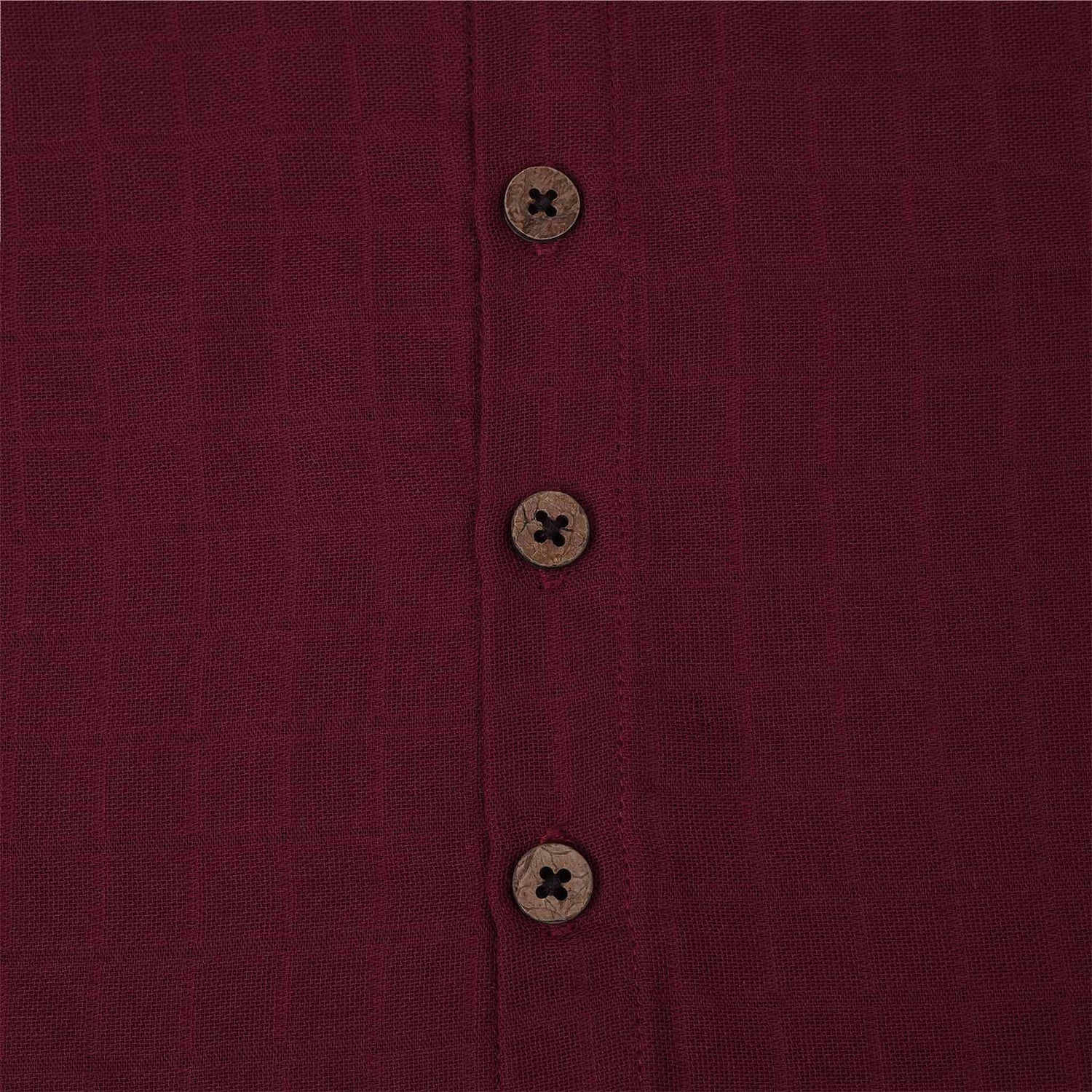 Deep Maroon Muslin Baby Jabla & Shorts – Stylish & Cozy