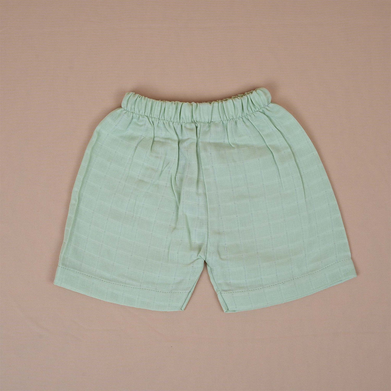 Fresh Mint Green Muslin Baby Jabla & Shorts – Cool & Soft
