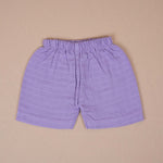 Purple Muslin Baby Jabla & Shorts – Soft & Cozy3 Boon Babies